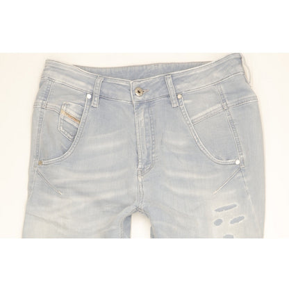 Diesel Fayza Blue Tapered Loose Boyfriend Stretch Jeans High Waisted W27 L28