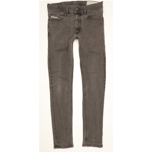 Diesel Tepphar Men Grey Tapered Slim Stretch Jeans W28 L30