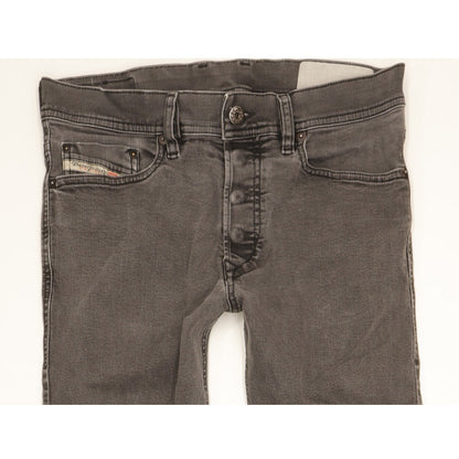 Diesel Tepphar Men Grey Tapered Slim Stretch Jeans W28 L30