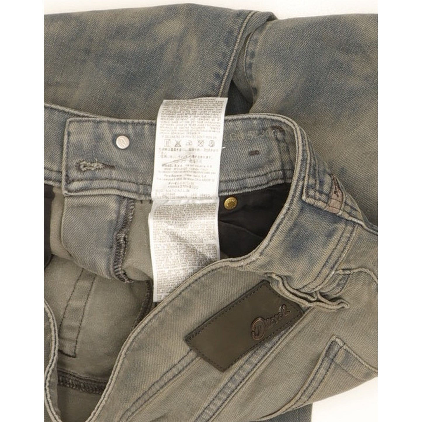 Diesel Matic Ankle Men Blue Tapered Slim Stretch Jeans W28 L34