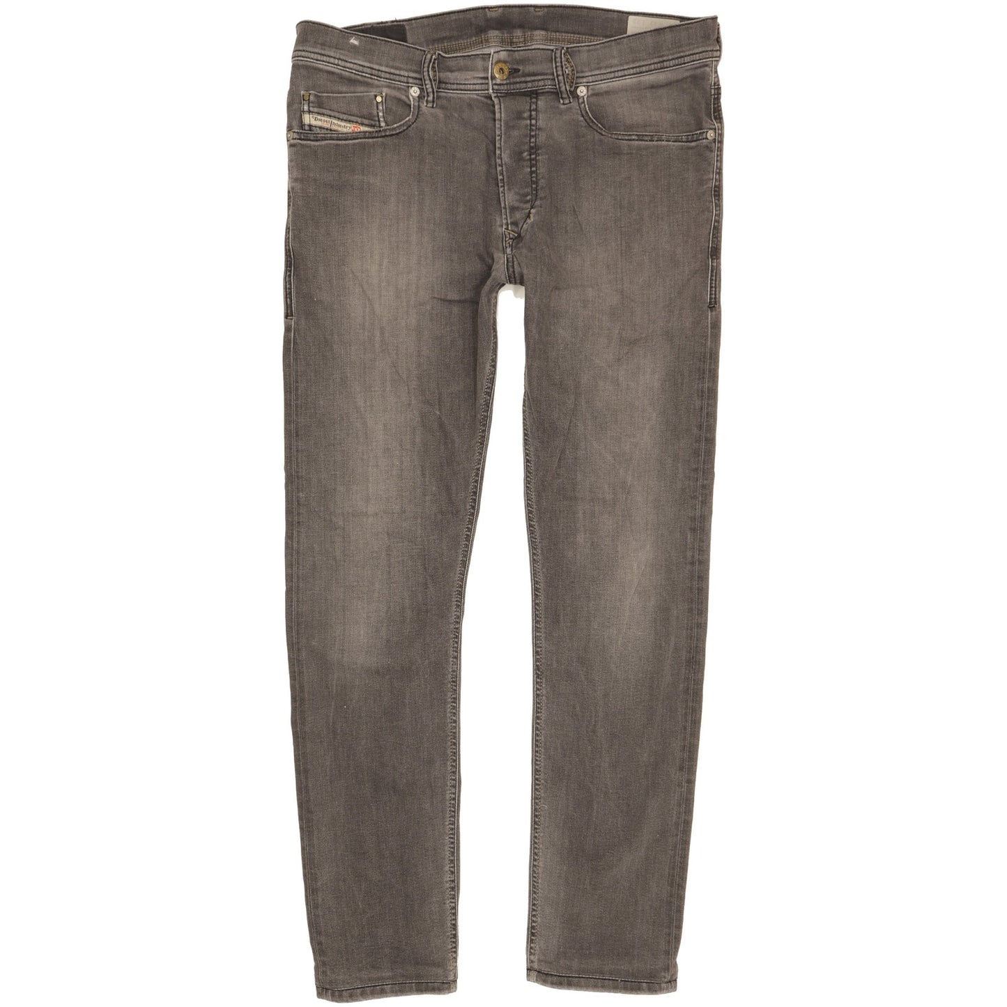 Diesel Tepphar Men Grey Tapered Slim Stretch Jeans W32 L30