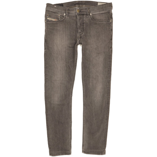 Diesel Tepphar Men Grey Tapered Slim Stretch Jeans W32 L30