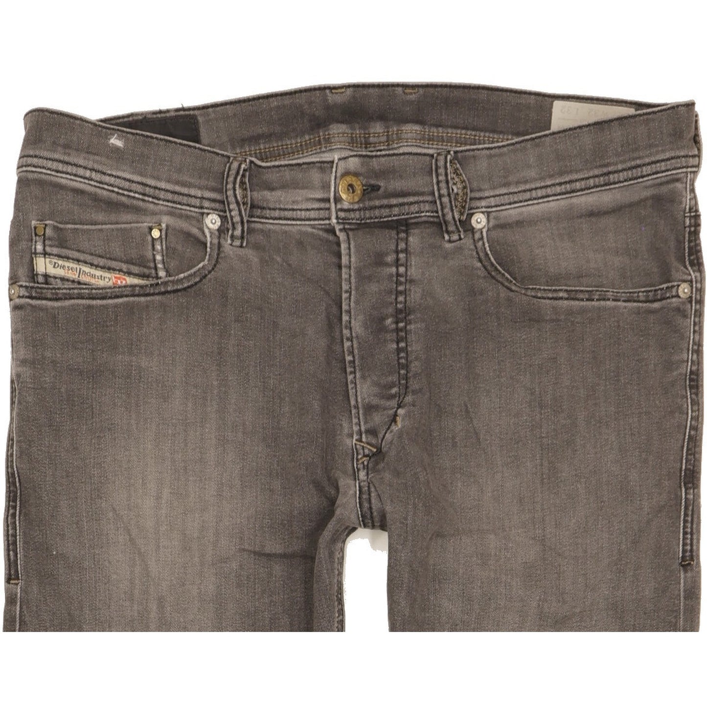 Diesel Tepphar Men Grey Tapered Slim Stretch Jeans W32 L30