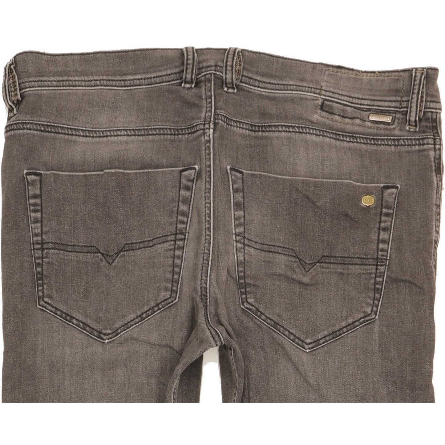 Diesel Tepphar Men Grey Tapered Slim Stretch Jeans W32 L30