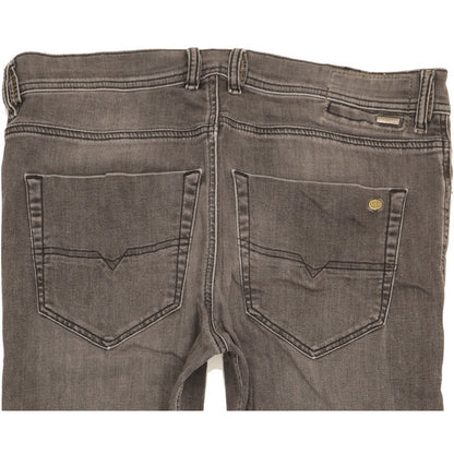 Diesel Tepphar Men Grey Tapered Slim Stretch Jeans W32 L30