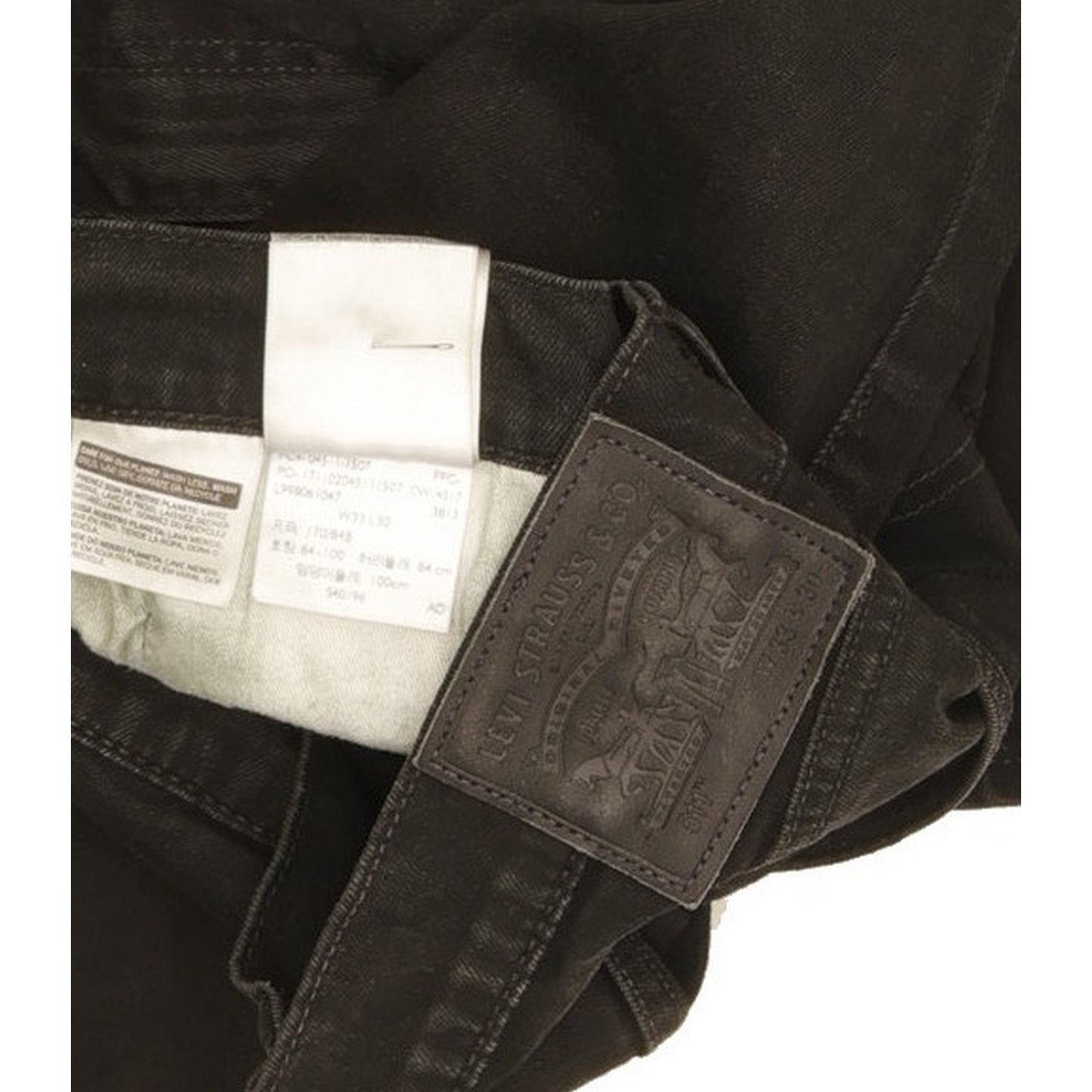 Levi's 511 Men Black Straight Slim Stretch Jeans W33 L29
