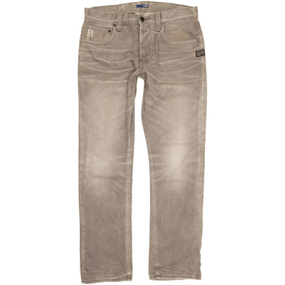 G-Star Attacc Men Grey Straight Regular Jeans W33 L32