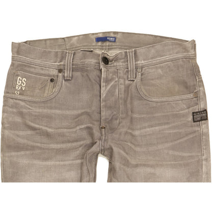 G-Star Attacc Men Grey Straight Regular Jeans W33 L32