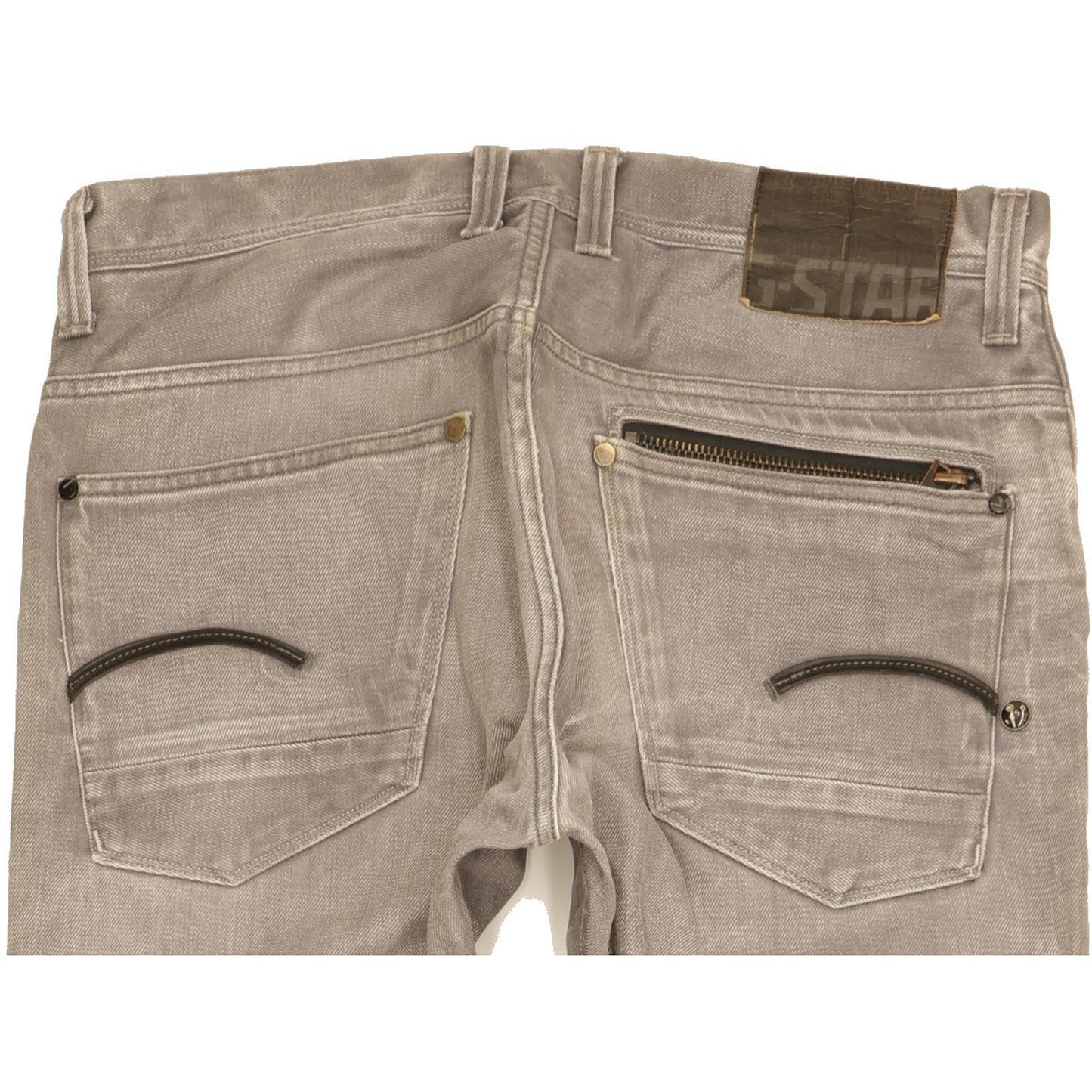 G-Star Attacc Men Grey Straight Regular Jeans W33 L32