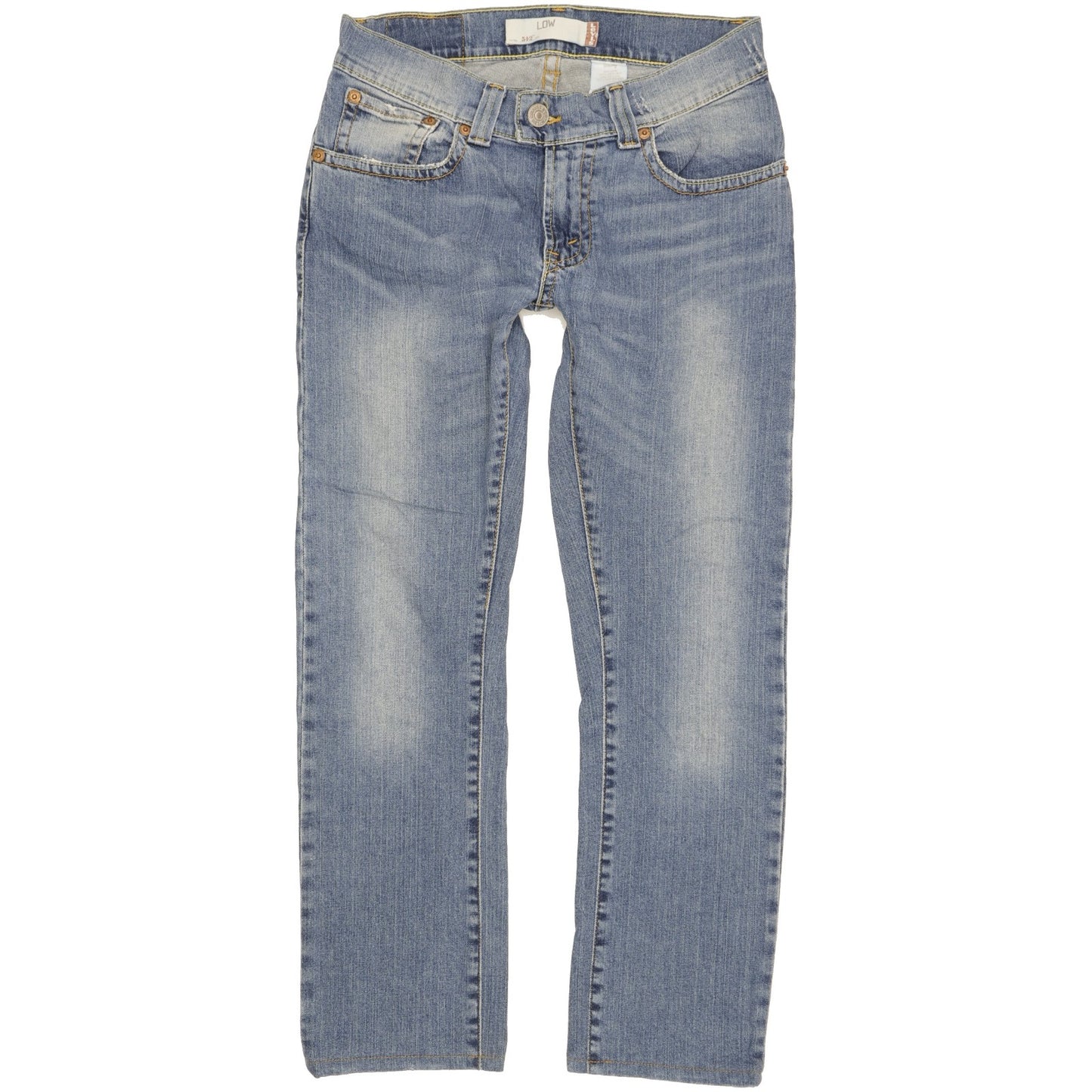 Levi's 542 Women Blue Straight Slim Stretch Jeans W28 L28