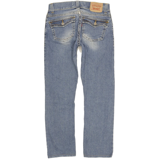 Levi's 542 Women Blue Straight Slim Stretch Jeans W28 L28