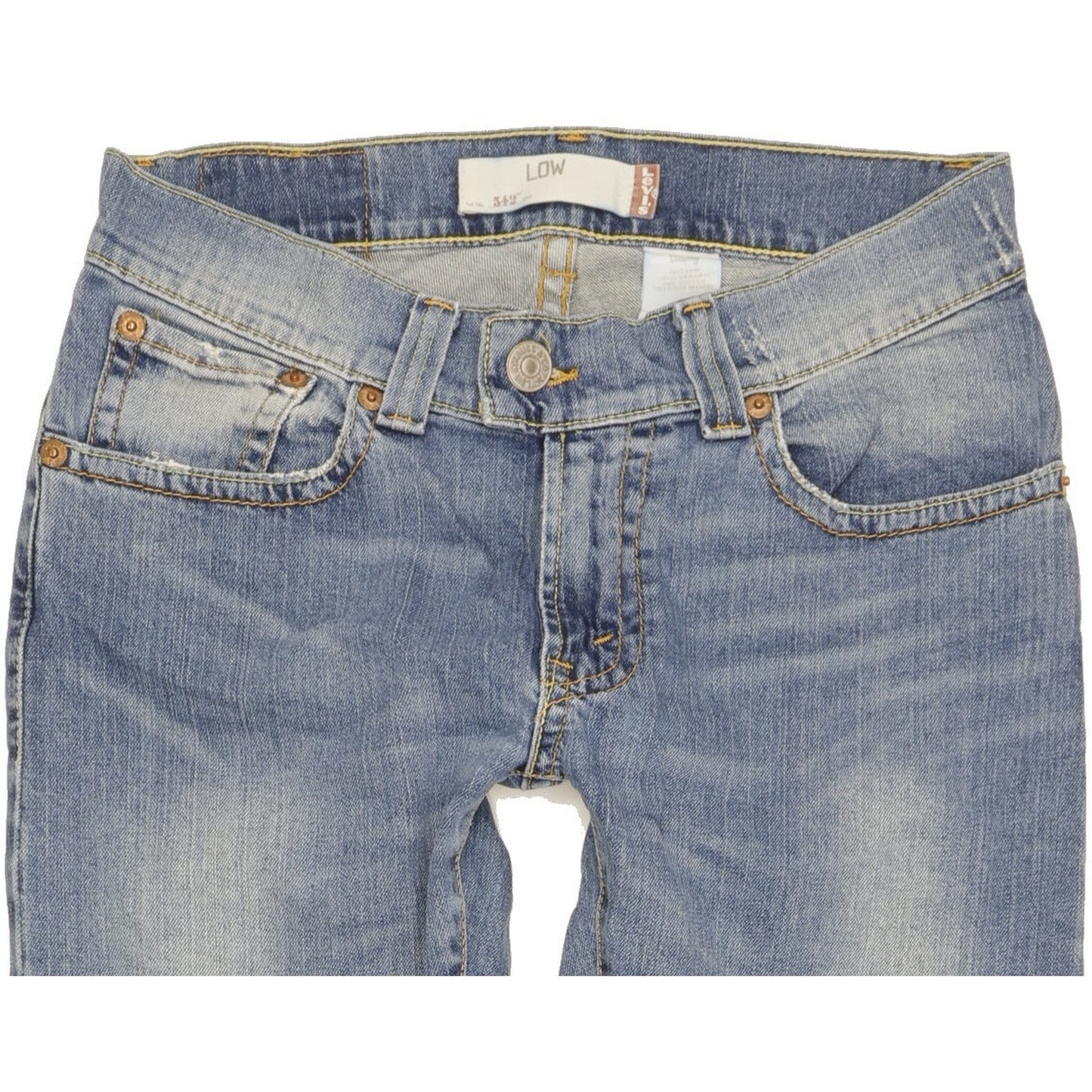Levi's 542 Women Blue Straight Slim Stretch Jeans W28 L28