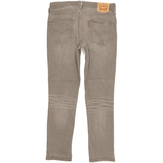 Levi's 511 Men Grey Straight Slim Stretch Jeans W36 L31