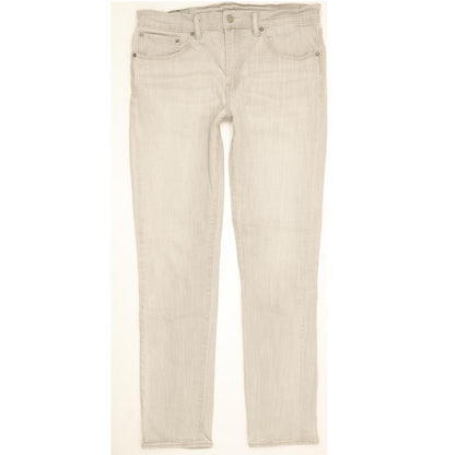 Levi's Men Grey Straight Slim Stretch Jeans W32 L31