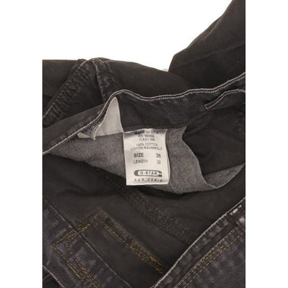G-Star S.C. Concept Elwood Men Black Straight Regular Jeans W36 L32