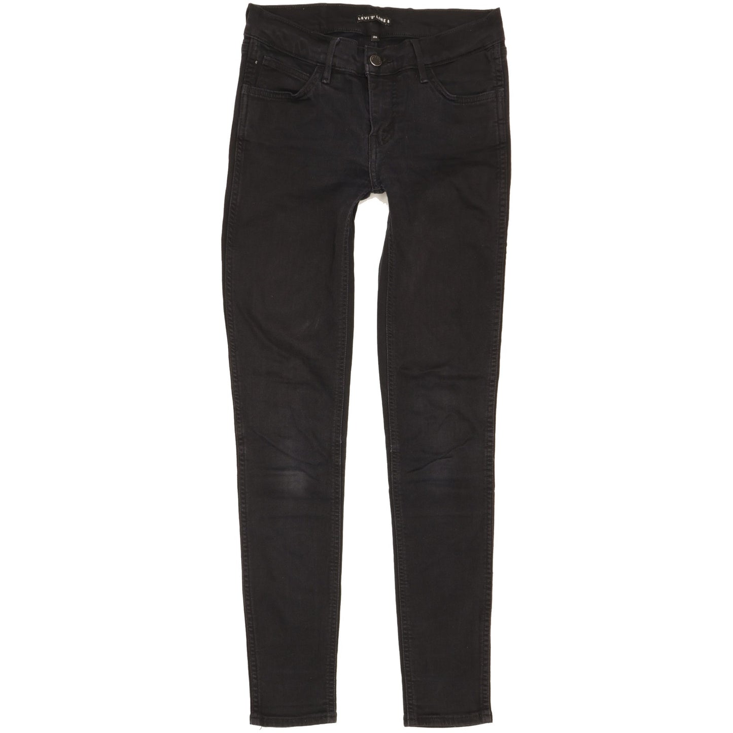 Levi's Line 8 Women Black Skinny Slim Stretch Jeans W26 L28