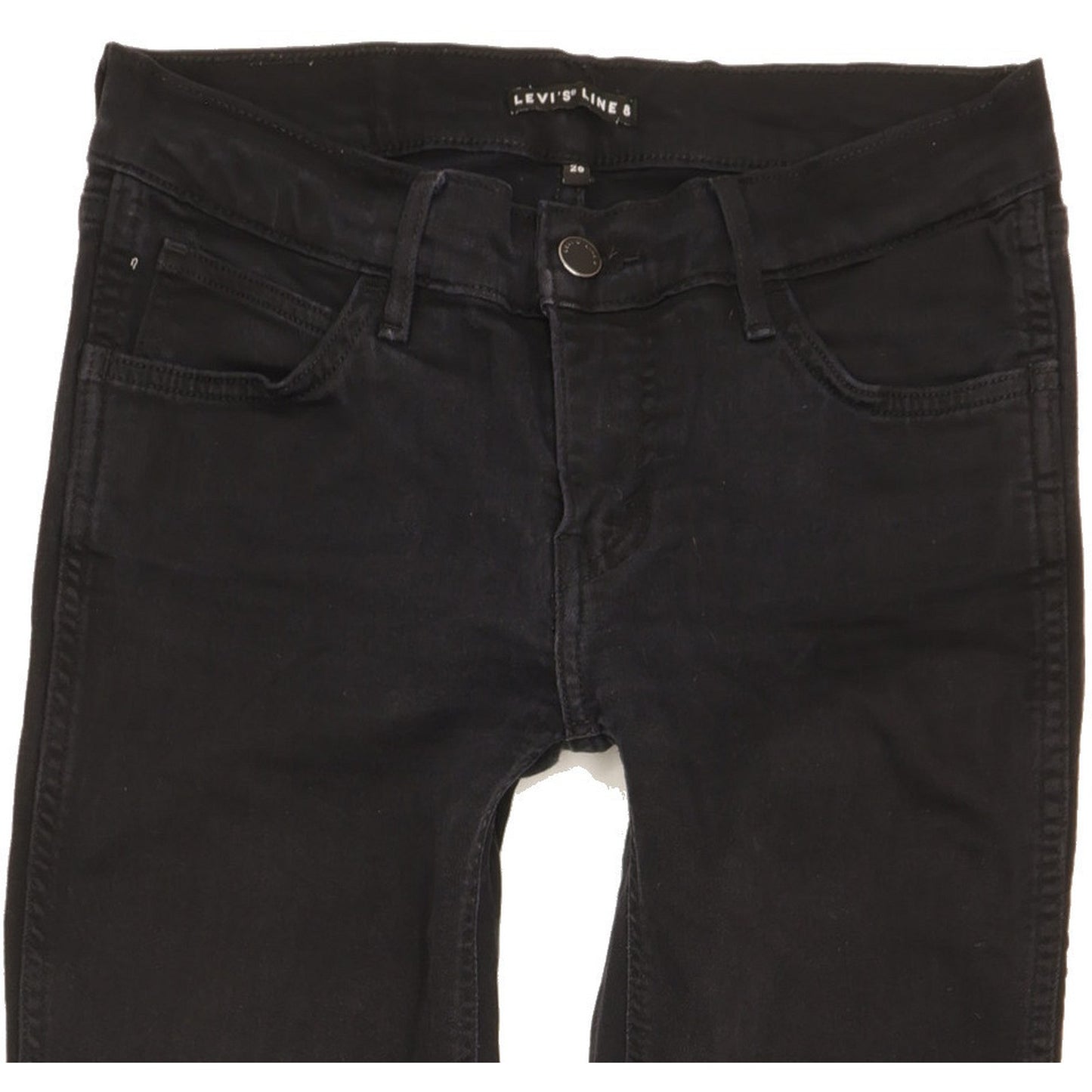 Levi's Line 8 Women Black Skinny Slim Stretch Jeans W26 L28