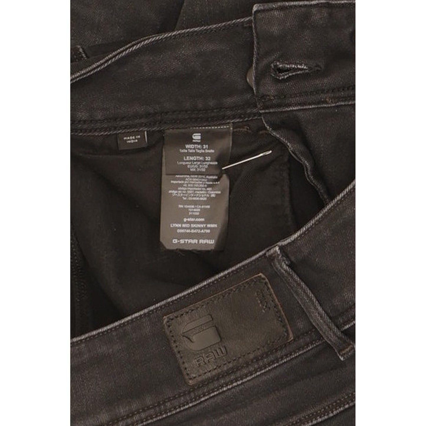 G-Star Lynn Women Black Skinny Slim Stretch Jeans W31 L31