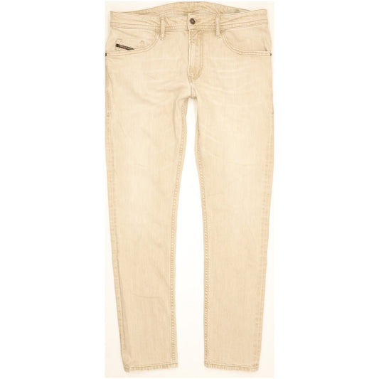 Diesel Thommer Men Beige Skinny Slim Stretch Jeans W34 L31