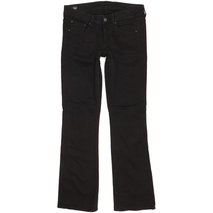 G-Star 3301 Women Black Bootcut Slim Stretch Jeans W30 L32