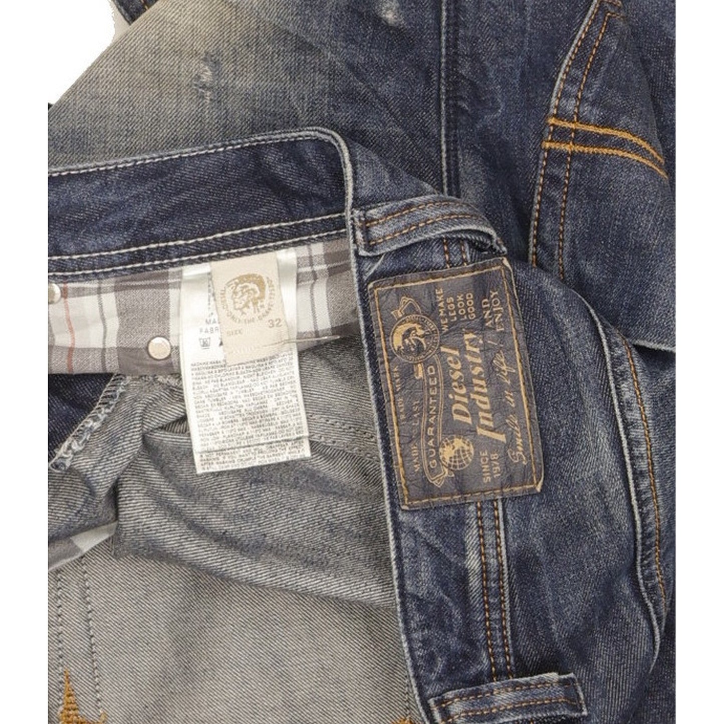 Diesel Safado Men Blue Straight Slim Jeans W32 L34