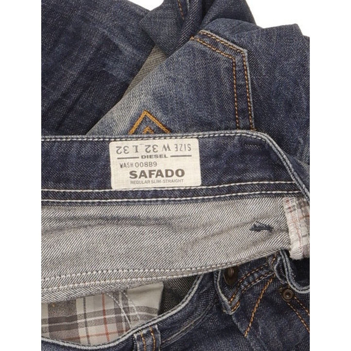 Diesel Safado Men Blue Straight Slim Jeans W32 L34