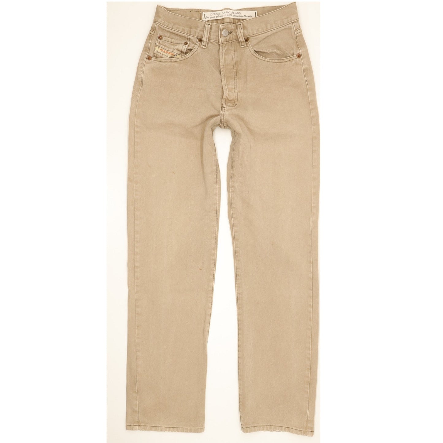 Diesel Men Beige Straight Regular Jeans W29 L31