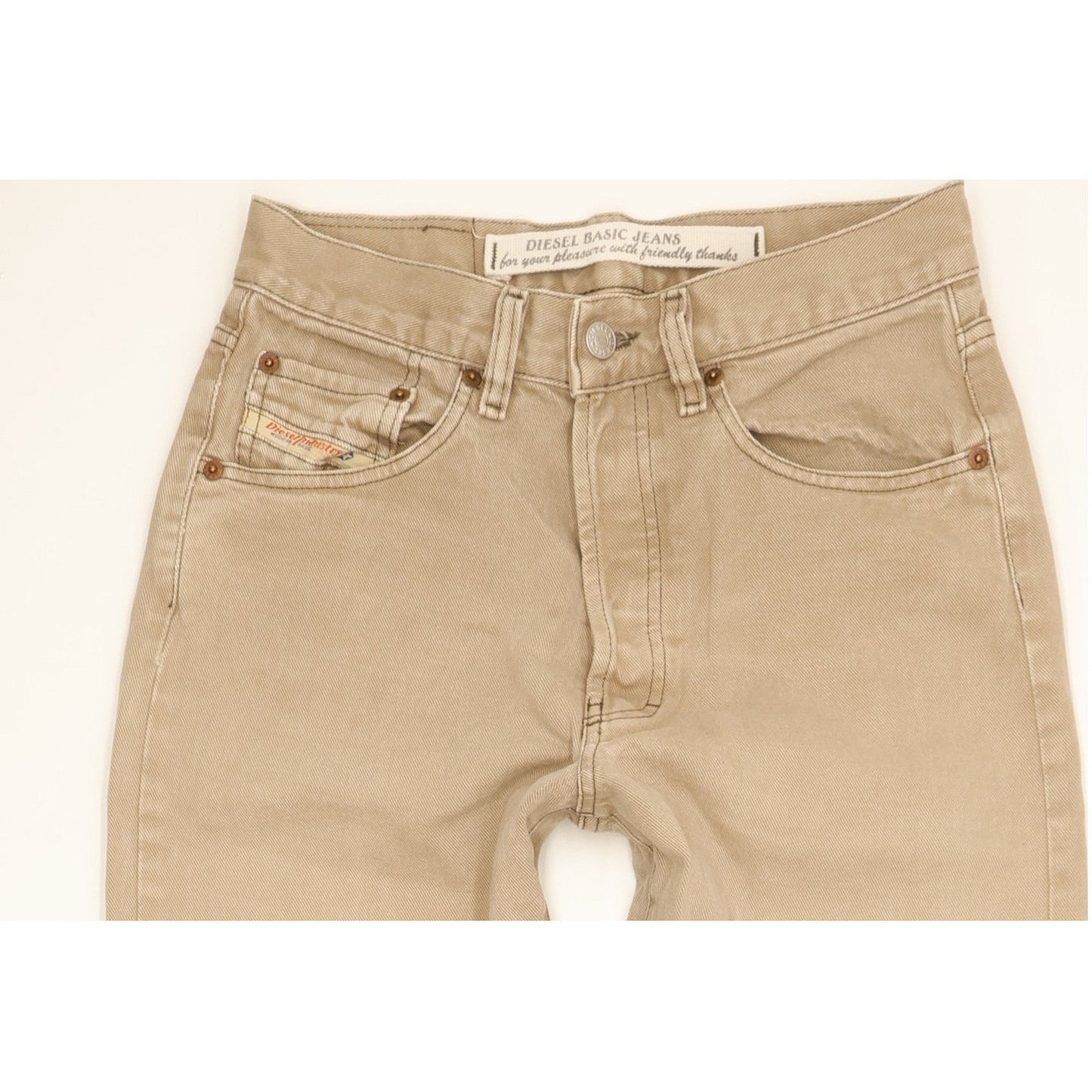 Diesel Men Beige Straight Regular Jeans W29 L31
