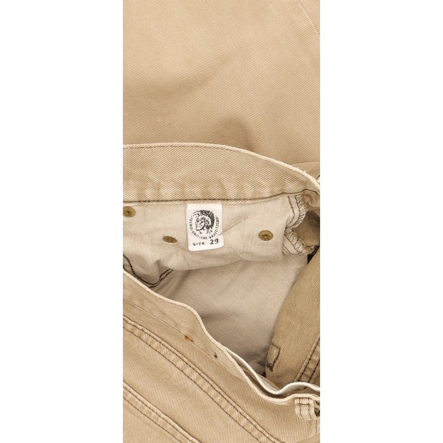 Diesel Men Beige Straight Regular Jeans W29 L31
