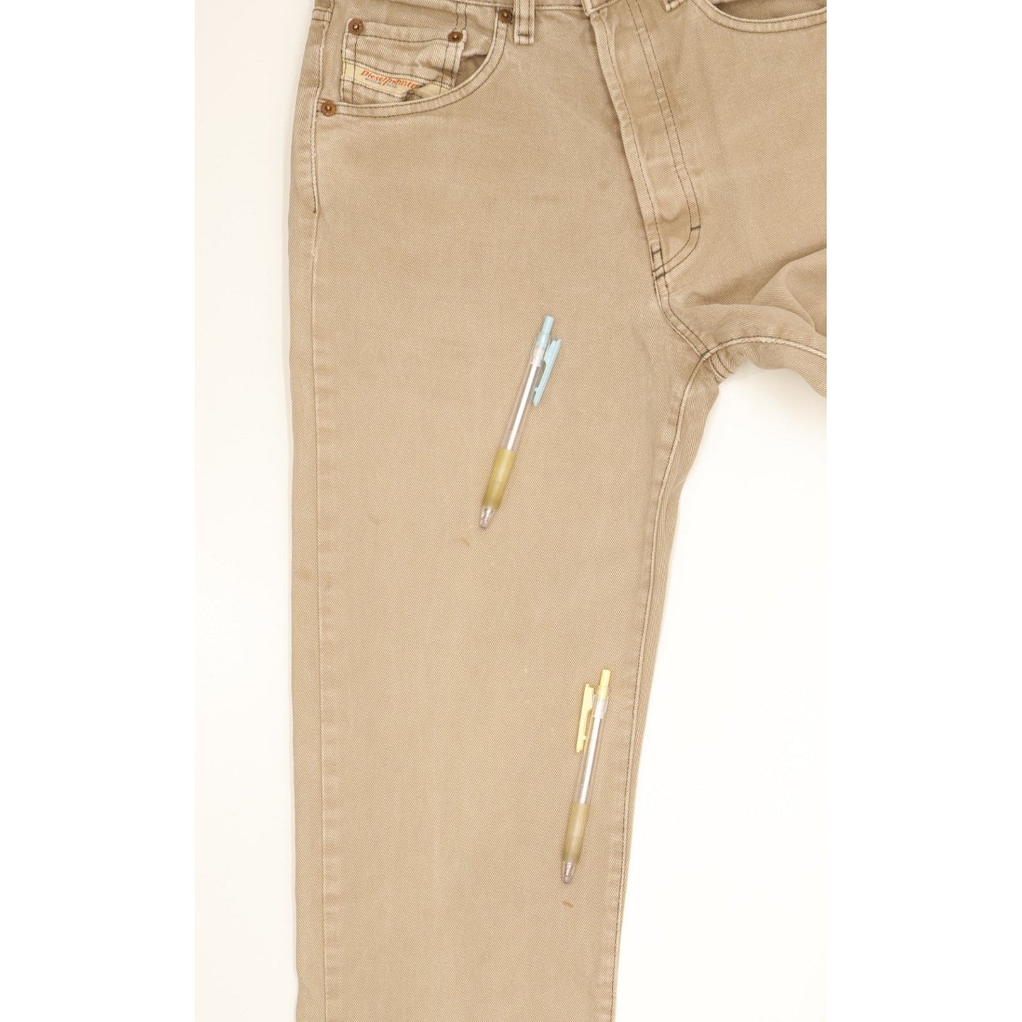 Diesel Men Beige Straight Regular Jeans W29 L31