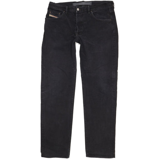 Diesel Men Black Straight Regular Jeans W36 L34
