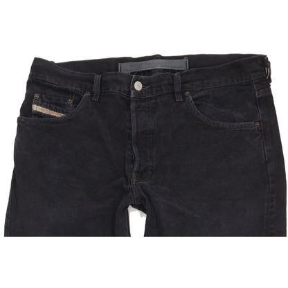 Diesel Men Black Straight Regular Jeans W36 L34