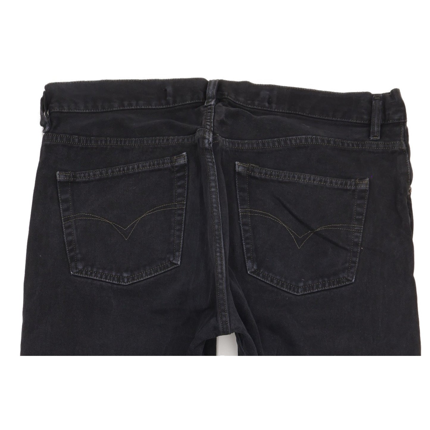 Diesel Men Black Straight Regular Jeans W36 L34