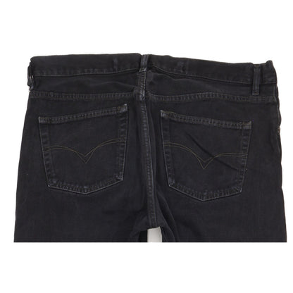 Diesel Men Black Straight Regular Jeans W36 L34