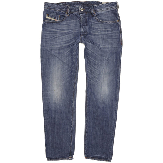 Diesel Buster Men Blue Tapered Slim Jeans W36 L30