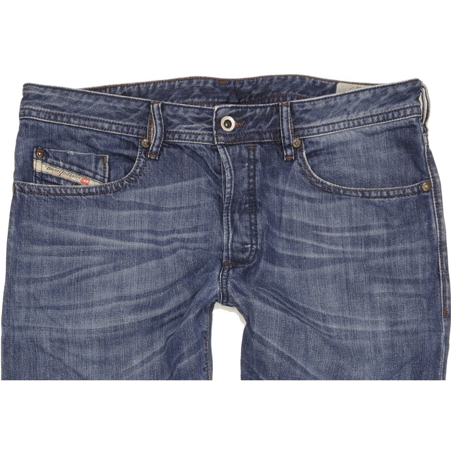 Diesel Buster Men Blue Tapered Slim Jeans W36 L30