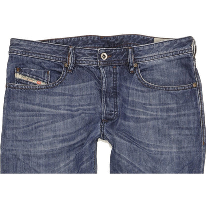 Diesel Buster Men Blue Tapered Slim Jeans W36 L30