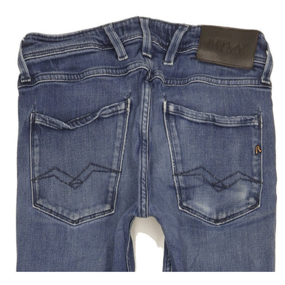 Replay Anbass Men Blue Skinny Slim Stretch Jeans W29 L31