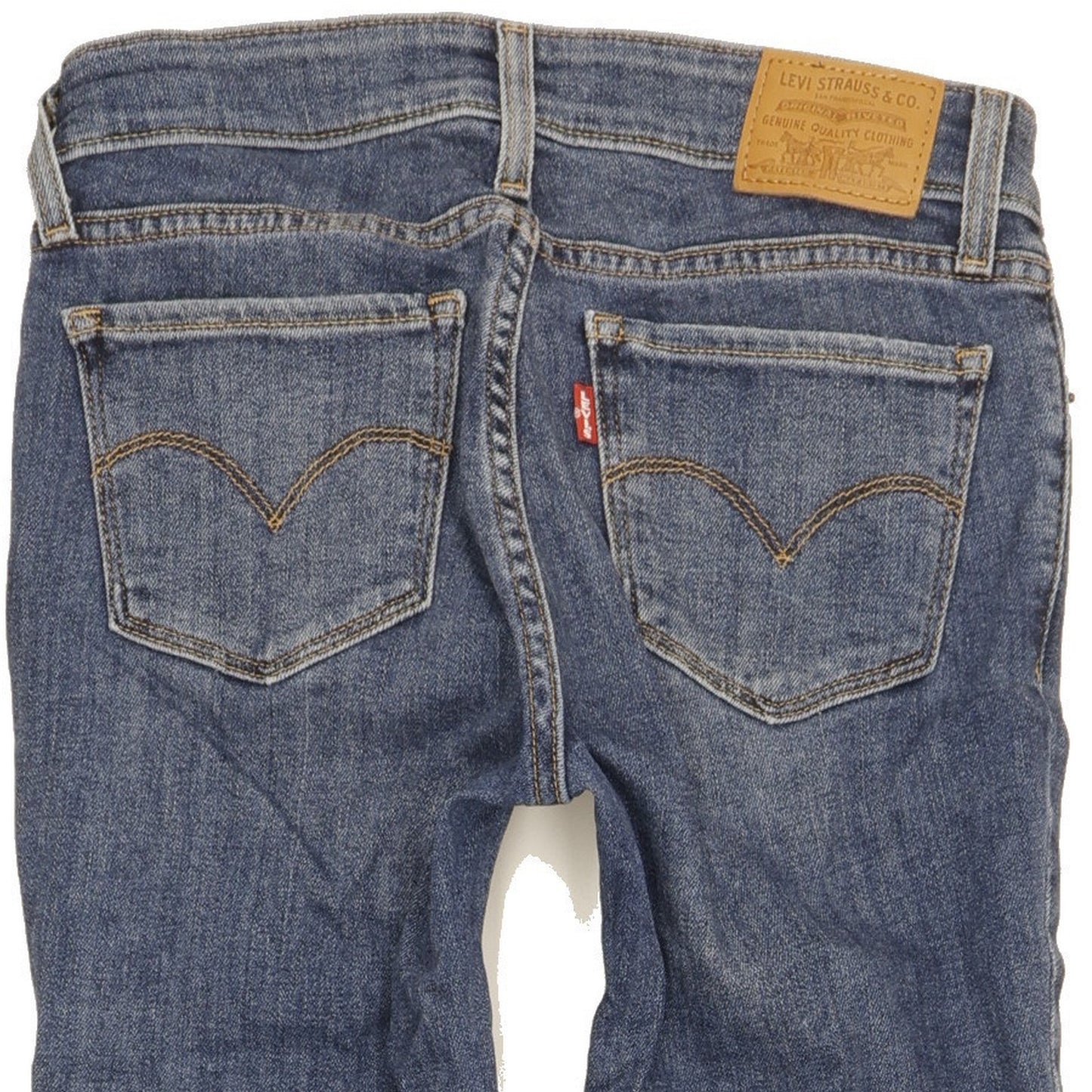 Levi's 711 Women Blue Skinny Slim Stretch Jeans W25 L28