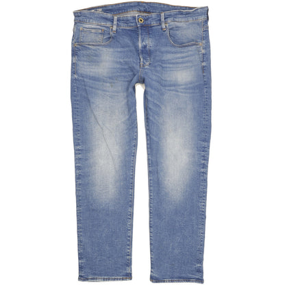 G-Star 3301 Men Blue Straight Regular Stretch Jeans W36 L30