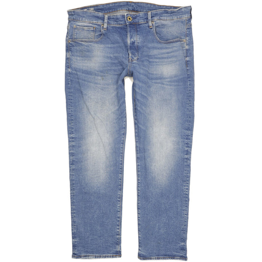 G-Star 3301 Men Blue Straight Regular Stretch Jeans W36 L30