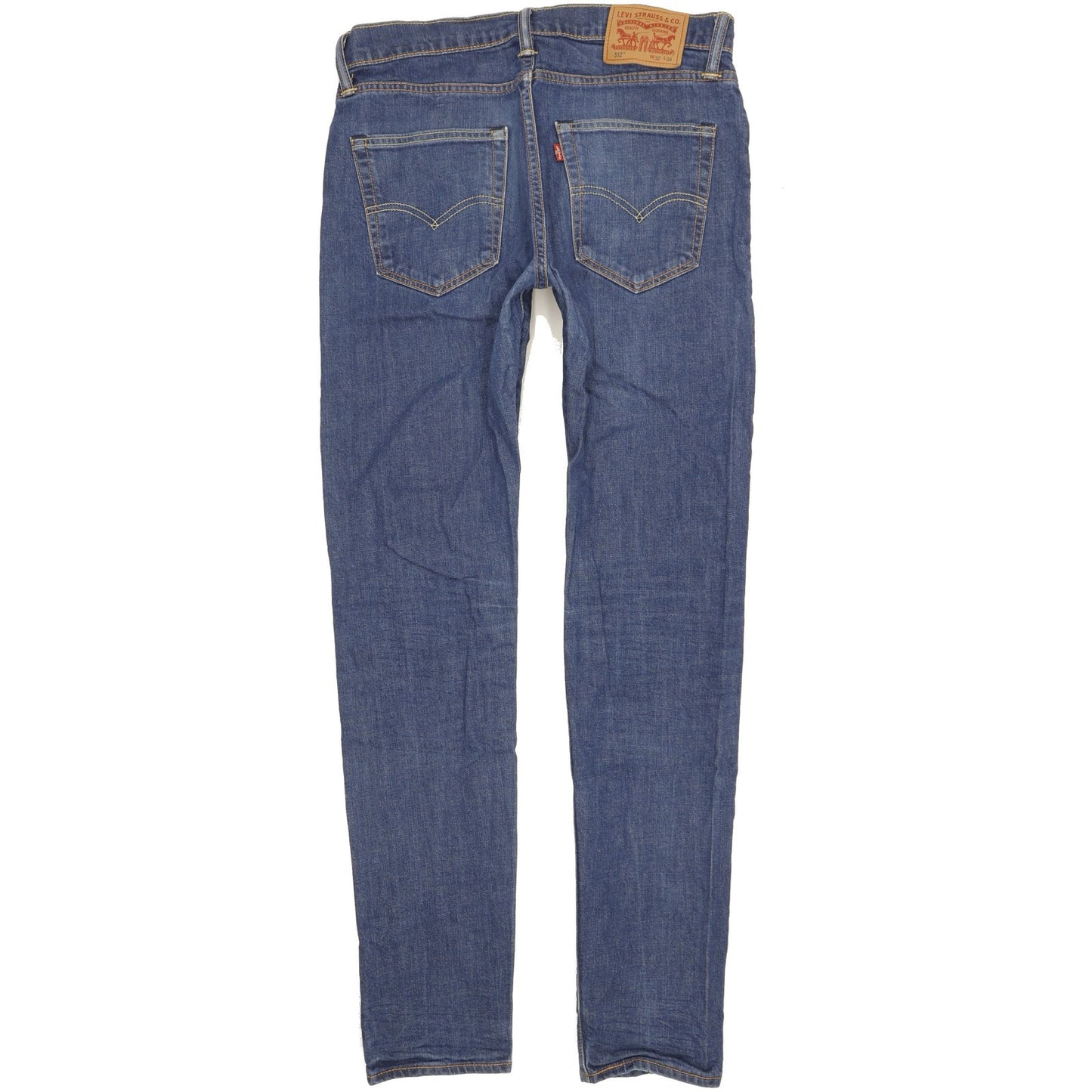 Levi's 512 Men Blue Tapered Slim Stretch Jeans W32 L33