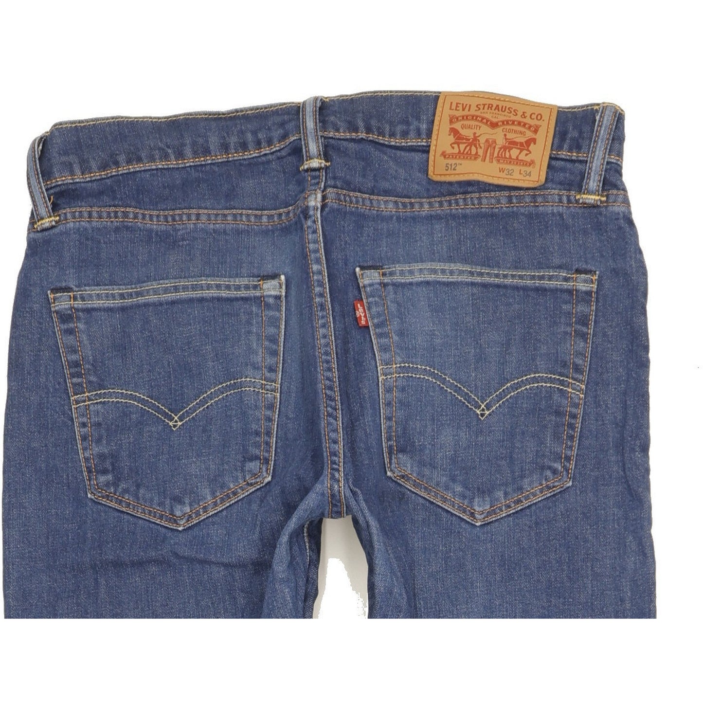 Levi's 512 Men Blue Tapered Slim Stretch Jeans W32 L33