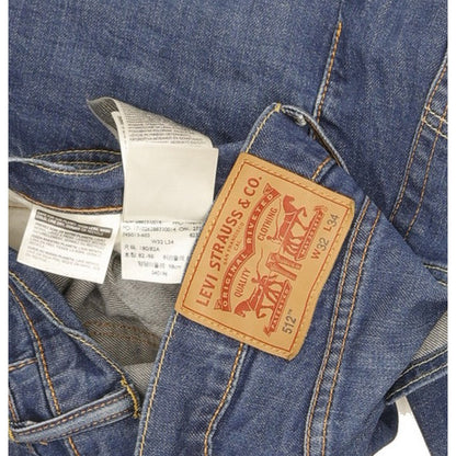 Levi's 512 Men Blue Tapered Slim Stretch Jeans W32 L33