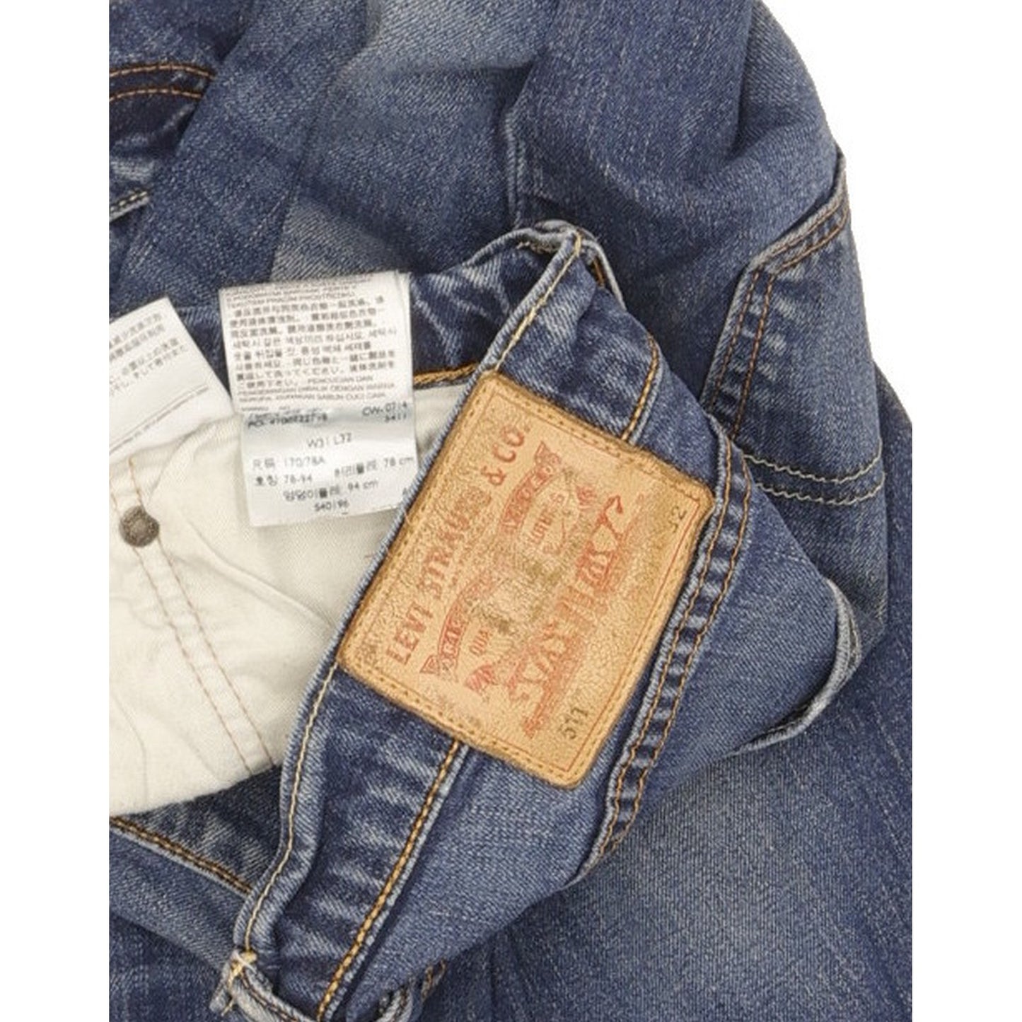 Levi's 511 Men Blue Straight Slim Stretch Jeans W31 L32