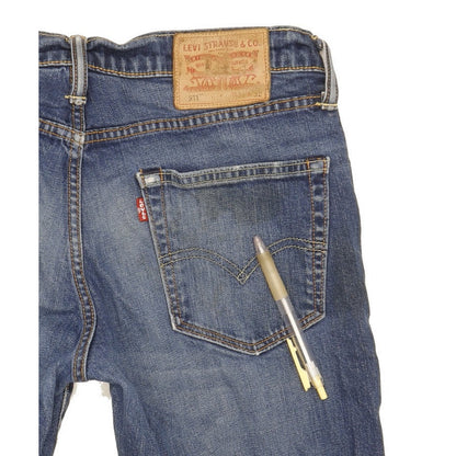 Levi's 511 Men Blue Straight Slim Stretch Jeans W31 L32