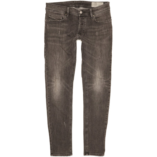 Diesel Troxer Men Black Skinny Slim Stretch Jeans W32 L32