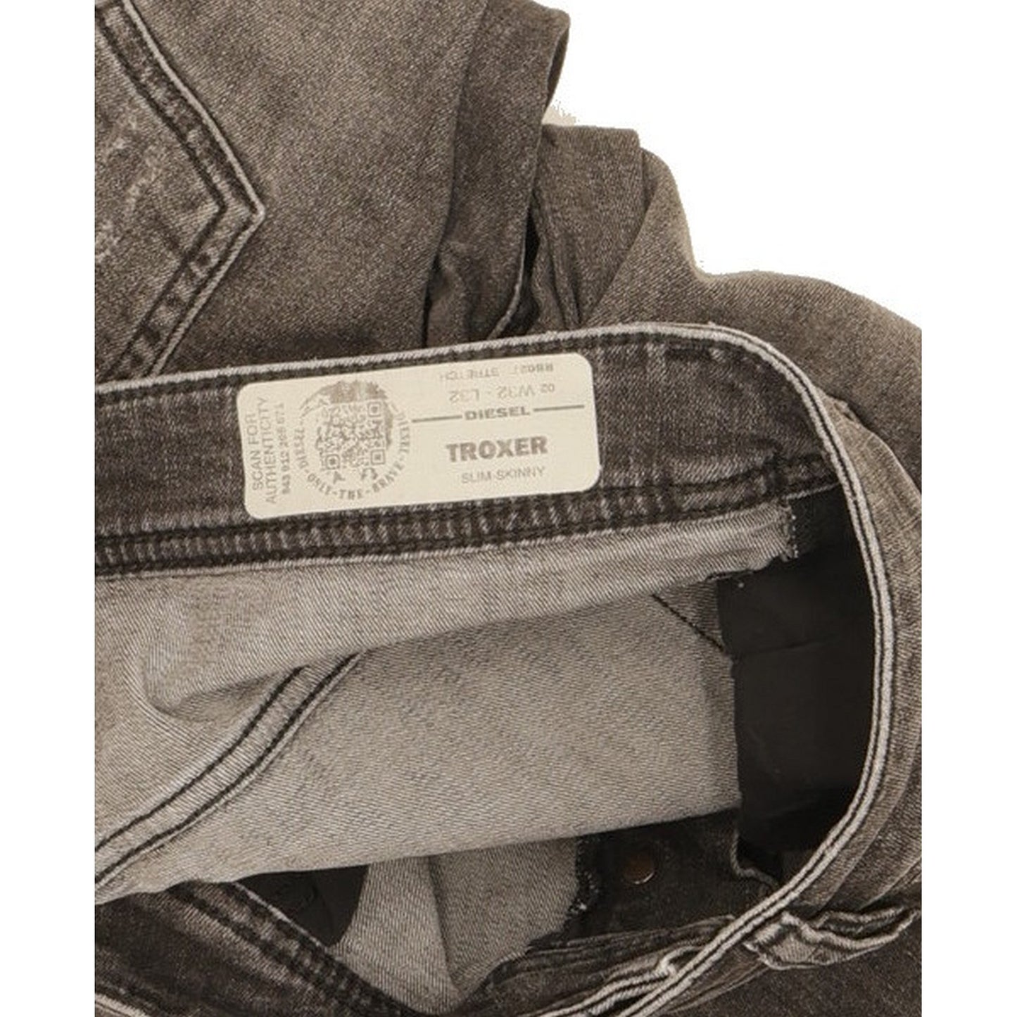 Diesel Troxer Men Black Skinny Slim Stretch Jeans W32 L32