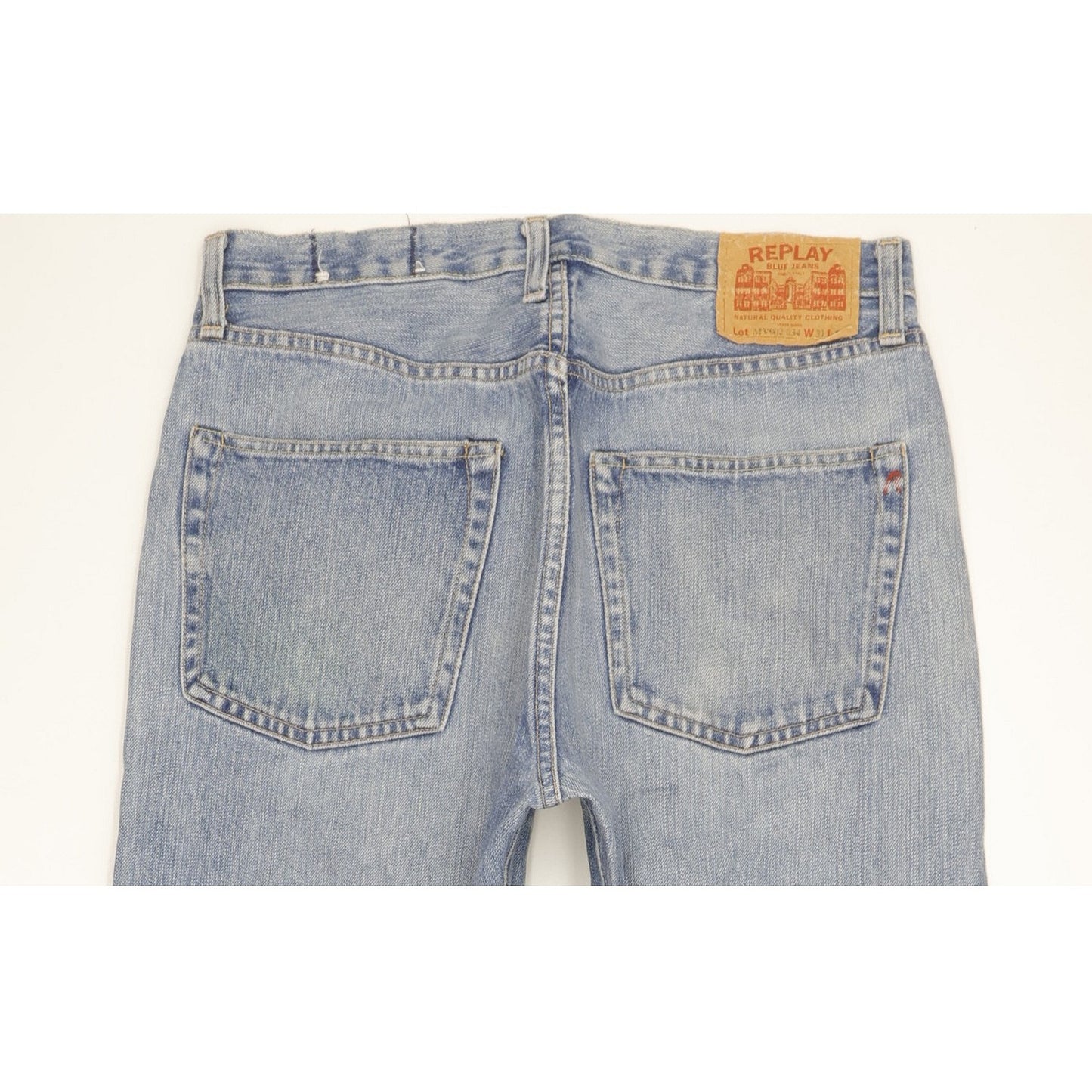 Replay Men Blue Straight Regular Jeans W31 L32