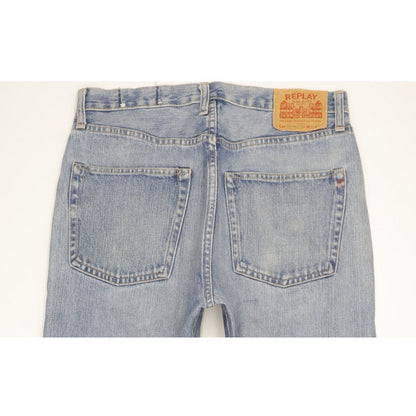 Replay Men Blue Straight Regular Jeans W31 L32